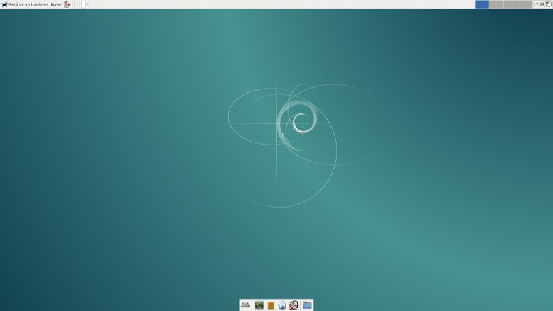 Tema de Debian 8.0 "Jessie", en Xfce